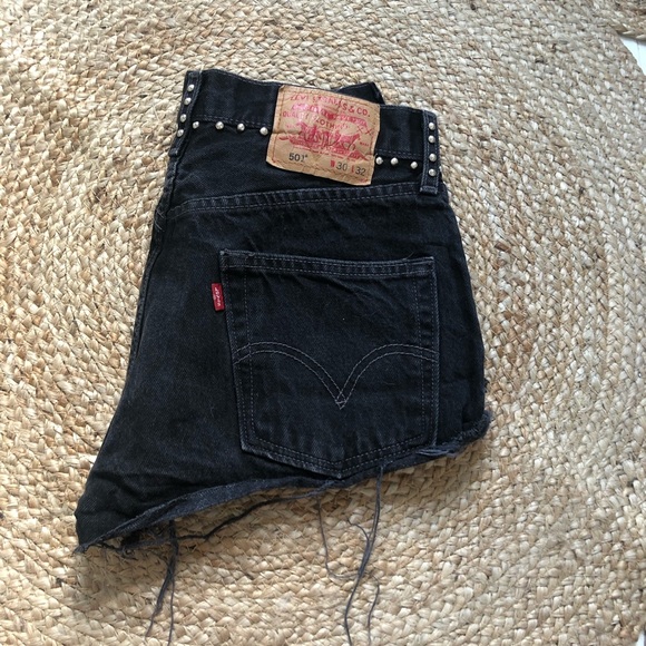 Black studded Levi’s!